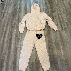Boys Lie Light Pink Hoodie and Joggers Set